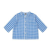 baby tunic vichy bleu