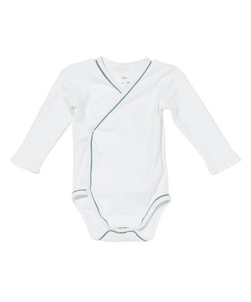 baby crossbody onesie seafoam