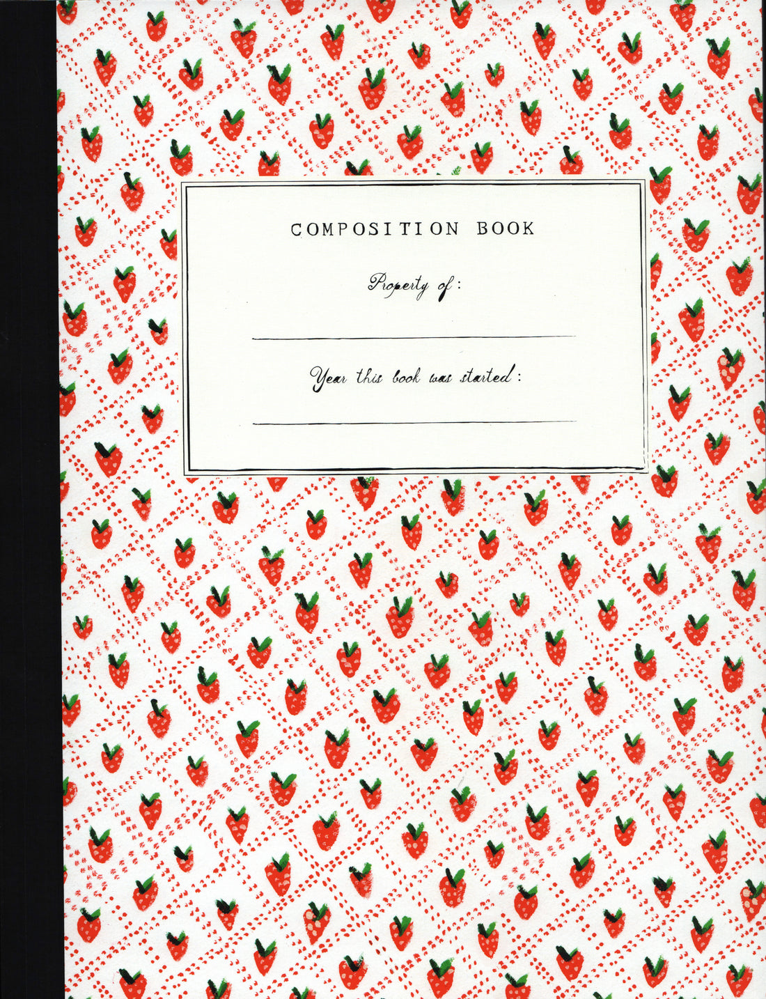 composition book strawberries