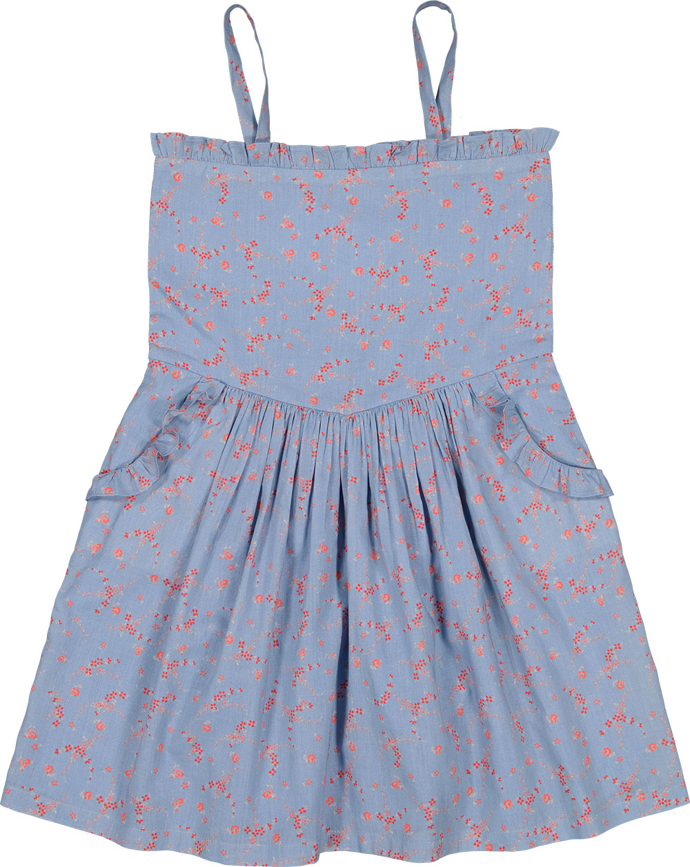 madalena dress blue floral