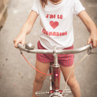 georginette short pink stripe