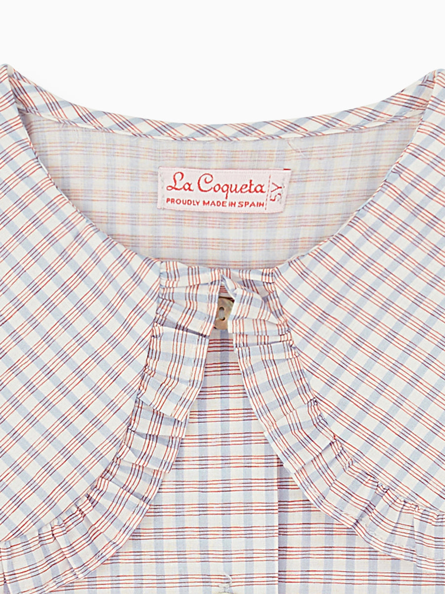 sarita shirt blue check