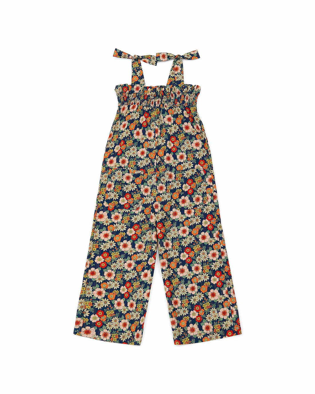 romper fleur bleu