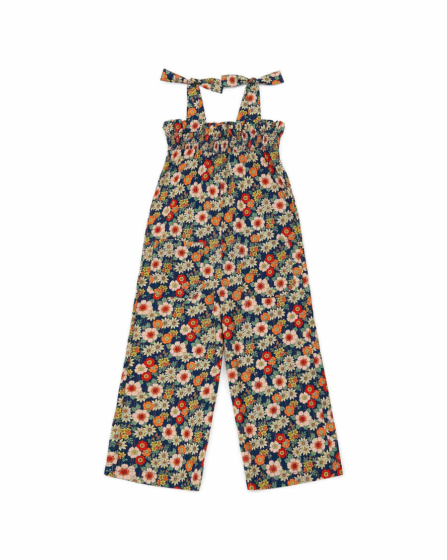 romper fleur bleu