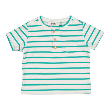 baby marin tee green stripe