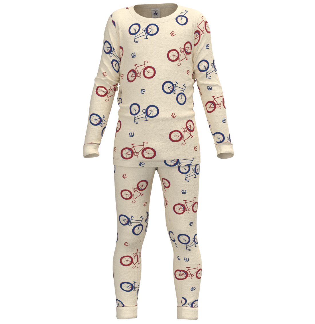 bicycle print ls  loungewear