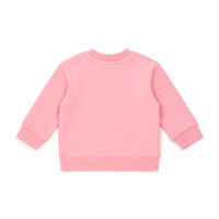 baby liberty sweatshirt rose pompom