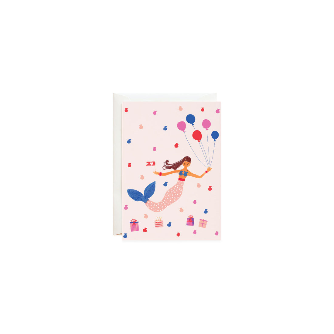 mermaid's birthday petite card