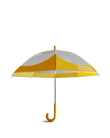 moustache umbrella yellow