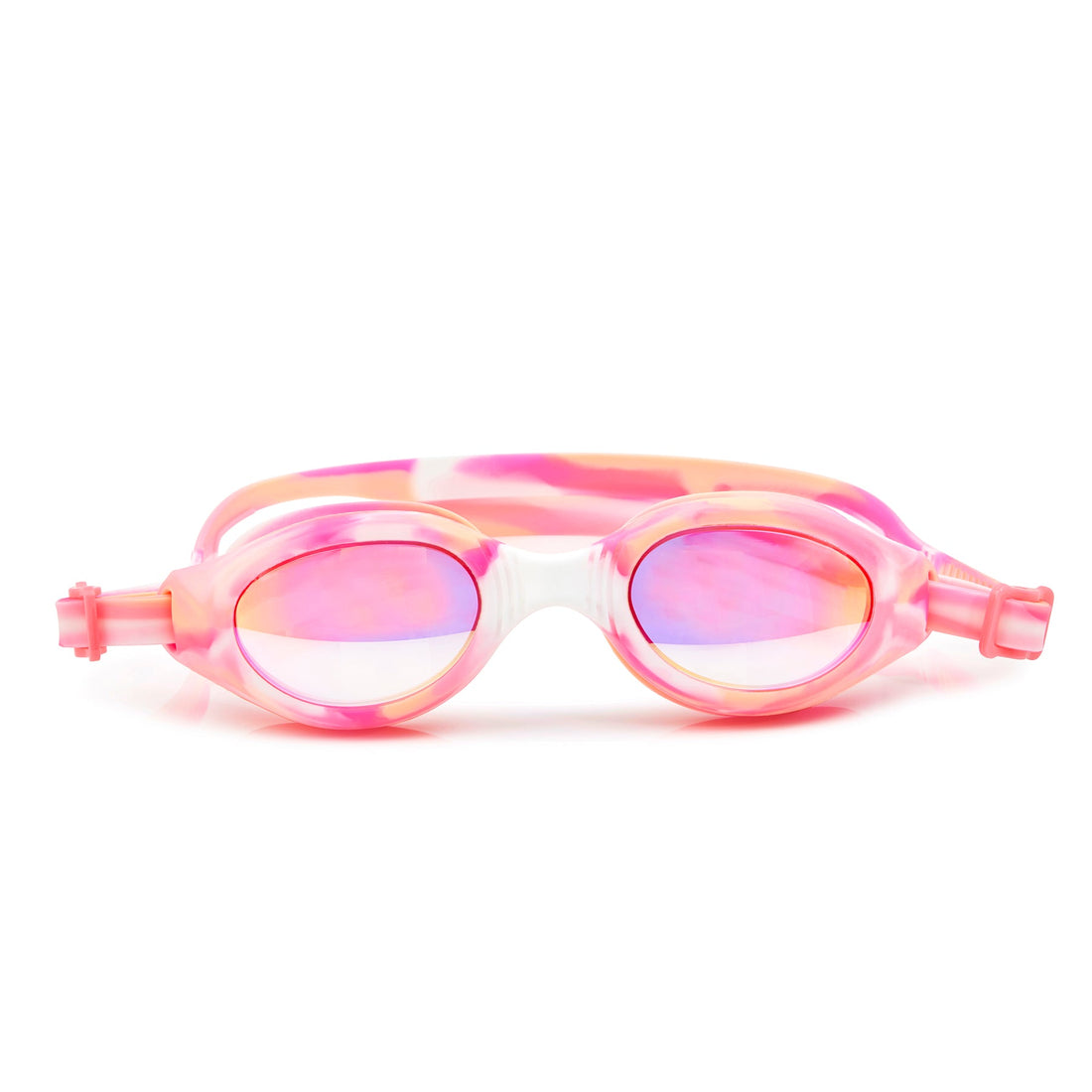 orange & cream salt water taffy swim goggles