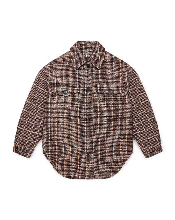 women's overshirt tweed