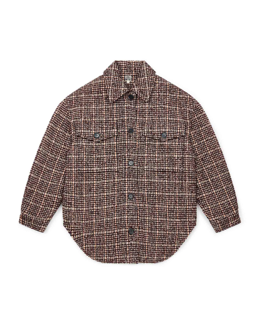 women's overshirt tweed