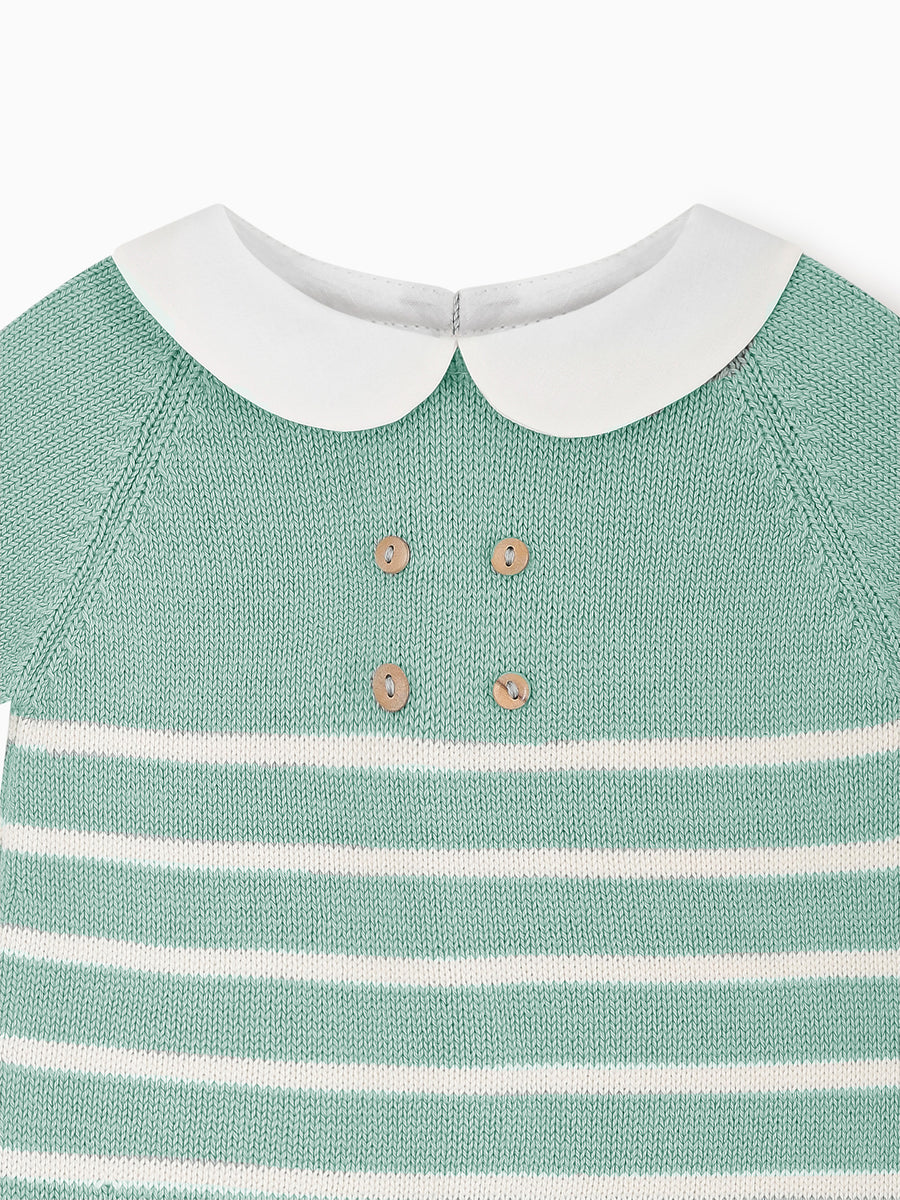 baby clavel playsuit sage