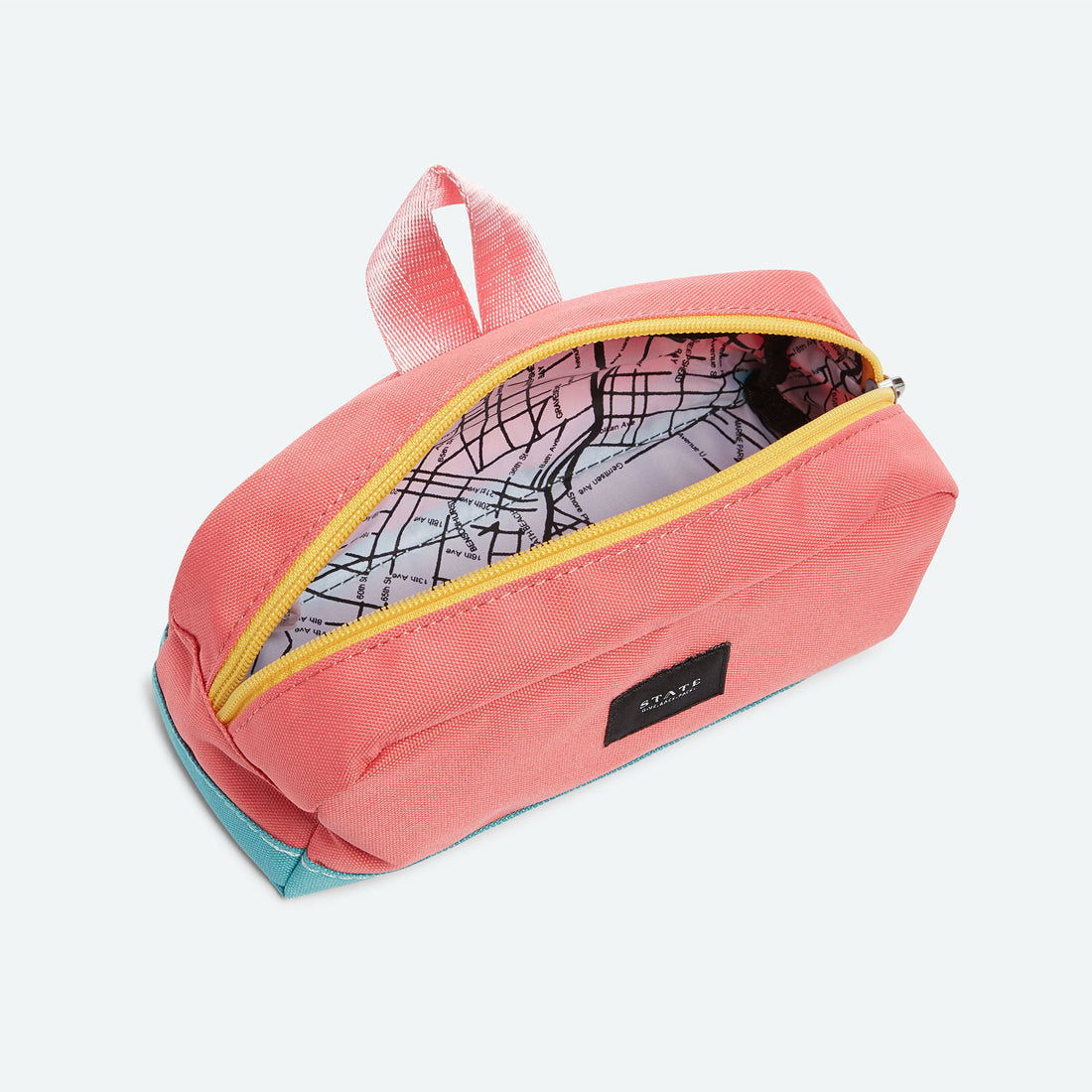 clinton pencil case pink mint