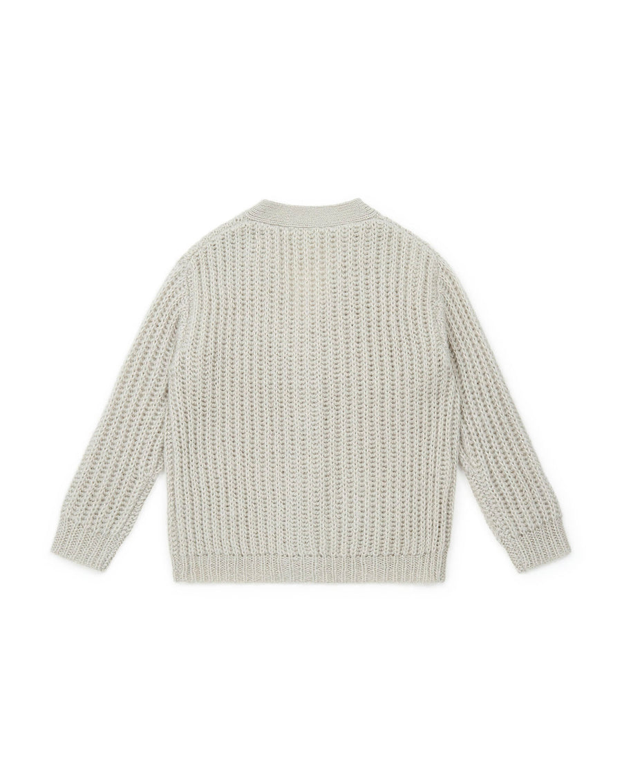 cardigan gris illusion