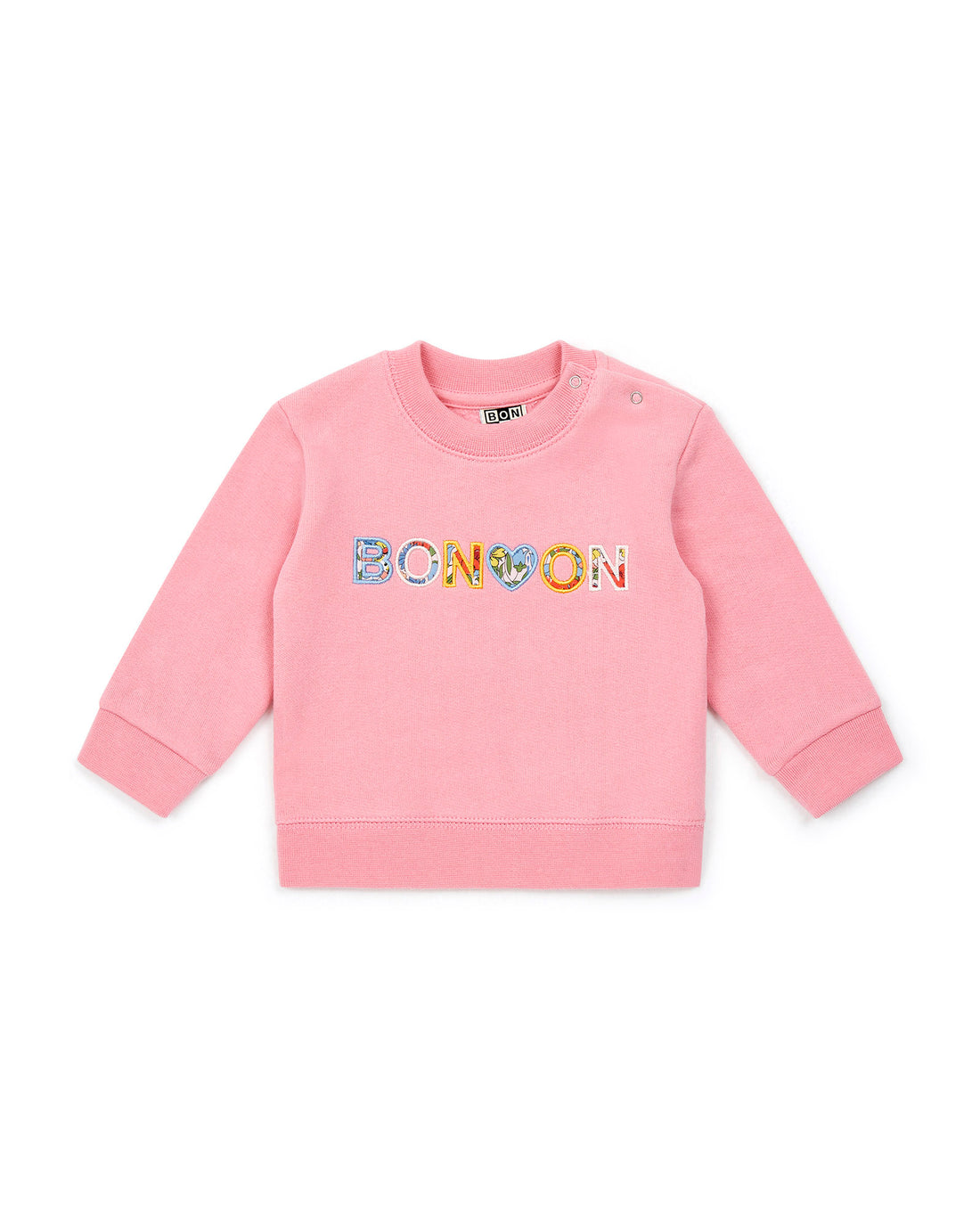 baby liberty sweatshirt rose pompom