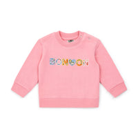 baby liberty sweatshirt rose pompom