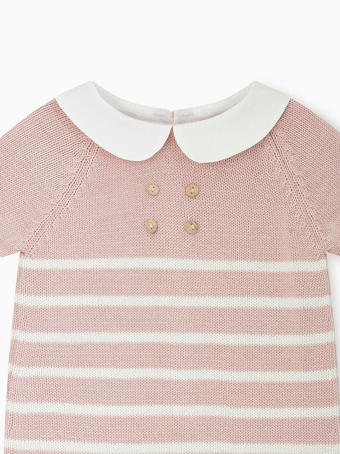 baby clavel playsuit pink