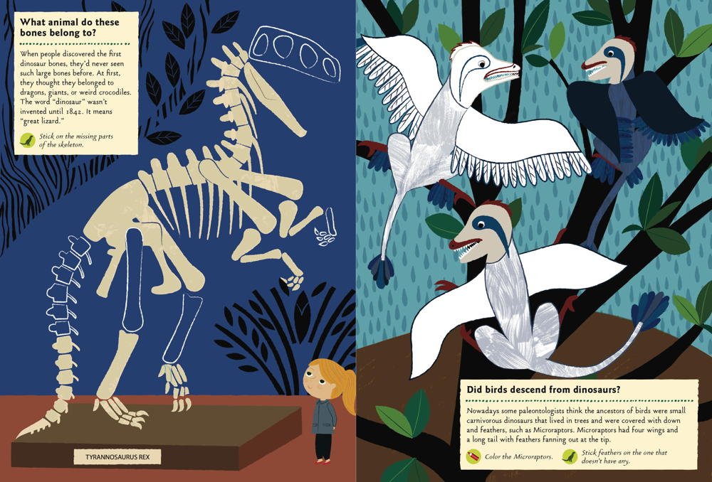 my nature sticker activity book: in the age of dinosaurs