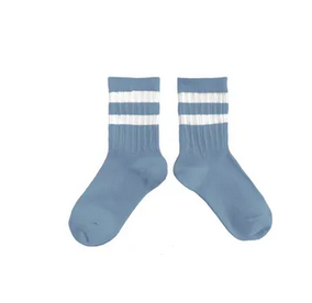 nico socks bleu azur