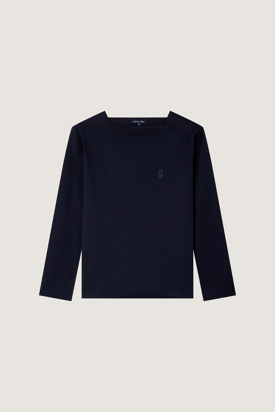 women's sepia long sleeve tee navy