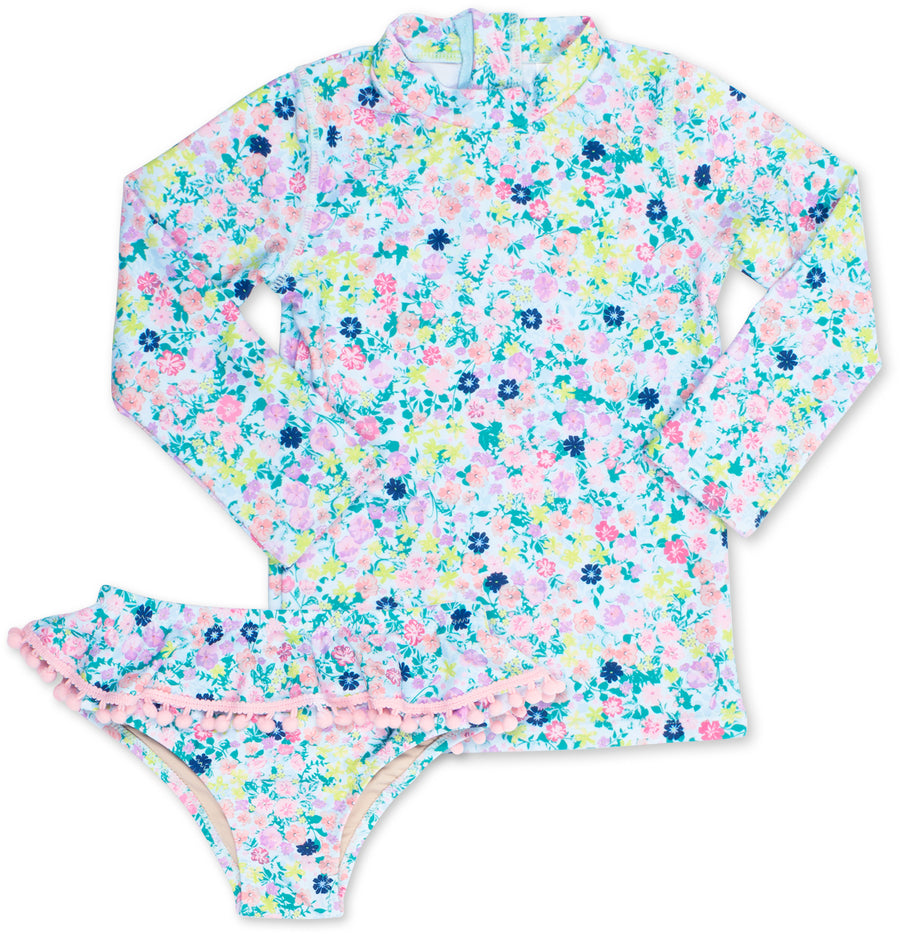 rashguard set summer floral