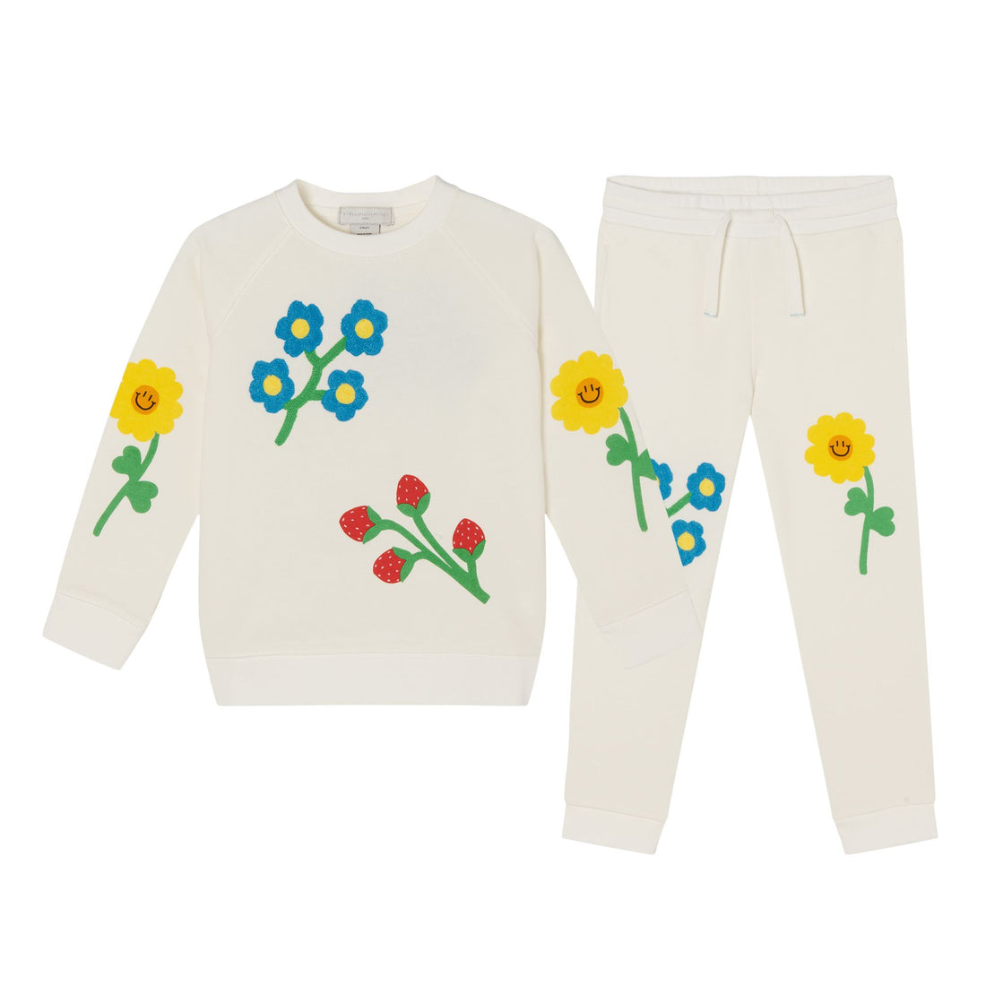 floral embroidered tracksuit