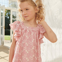 girls ocra dress pink