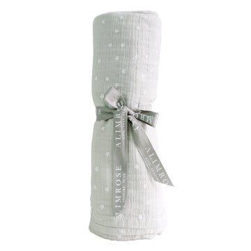 muslin swaddle storm grey starry night