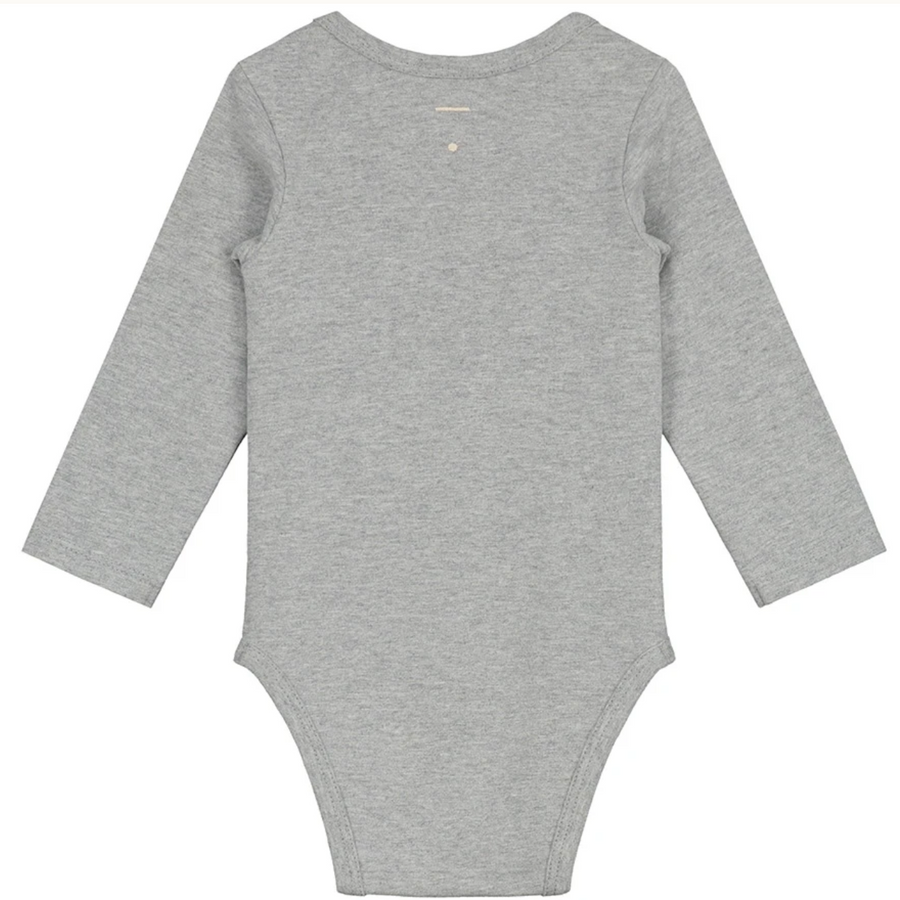 baby long sleeve onesie grey melange