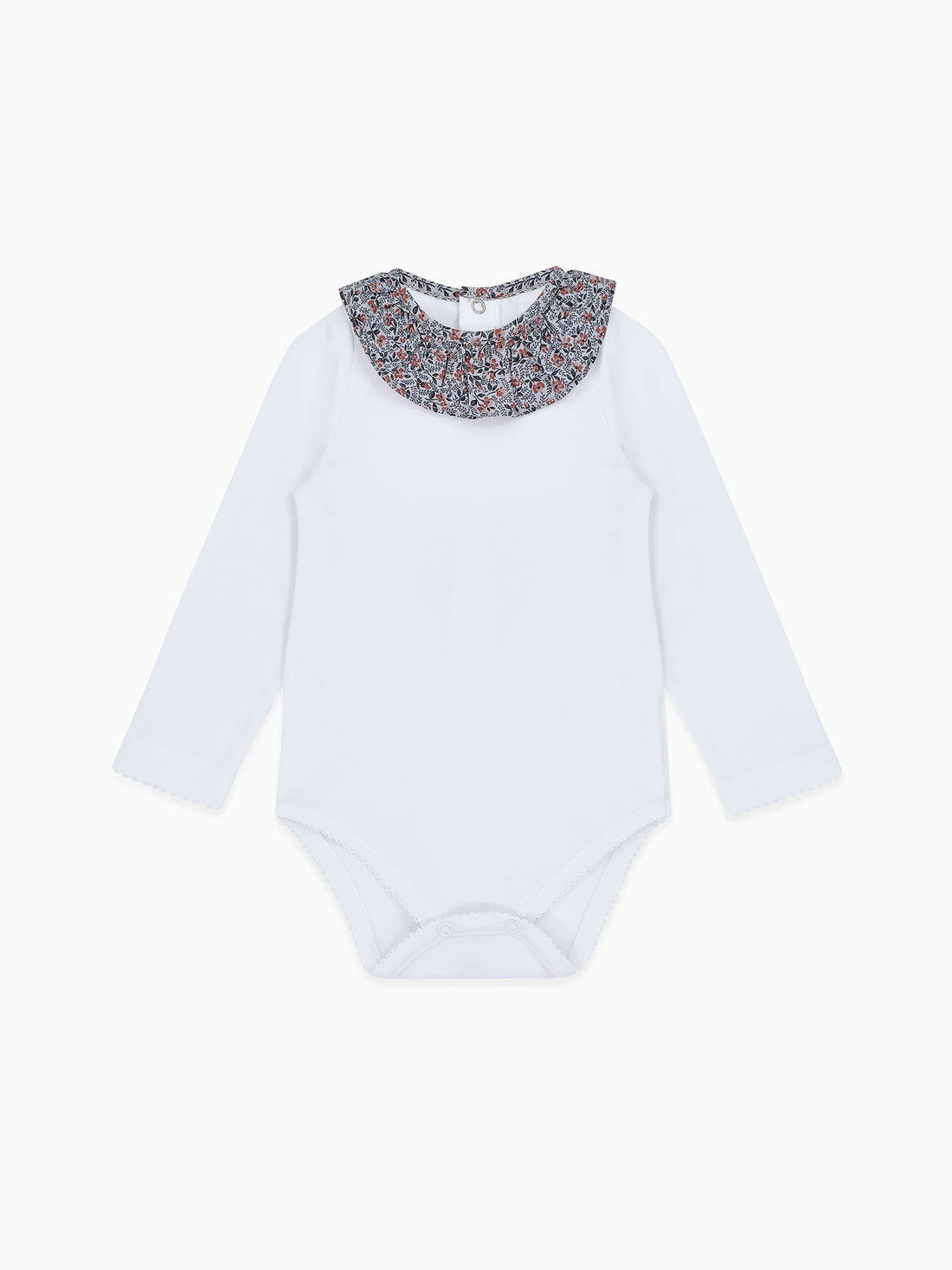 baby flor onesie blue