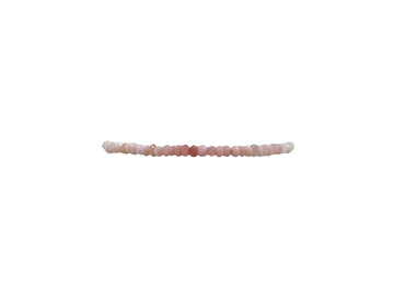 2mm pink and white opal ombre bracelet