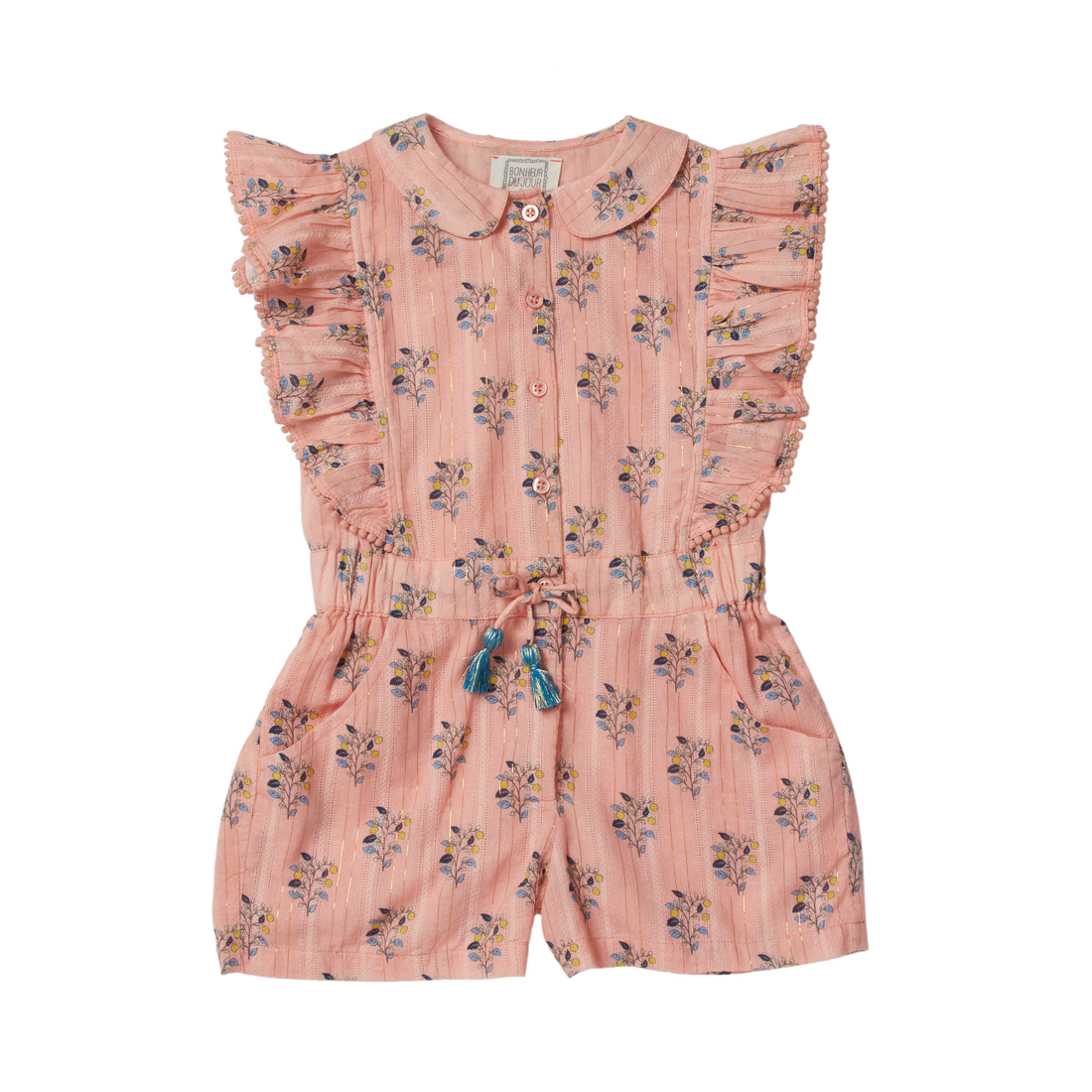 cleo romper pink floral