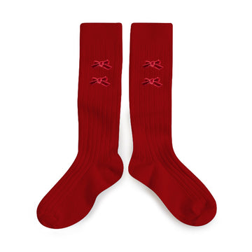 hortense socks rouge carmin