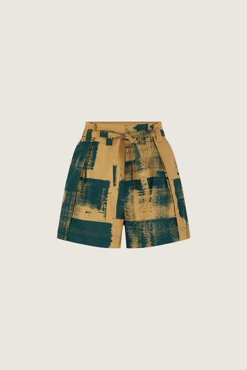 polo olive vert short