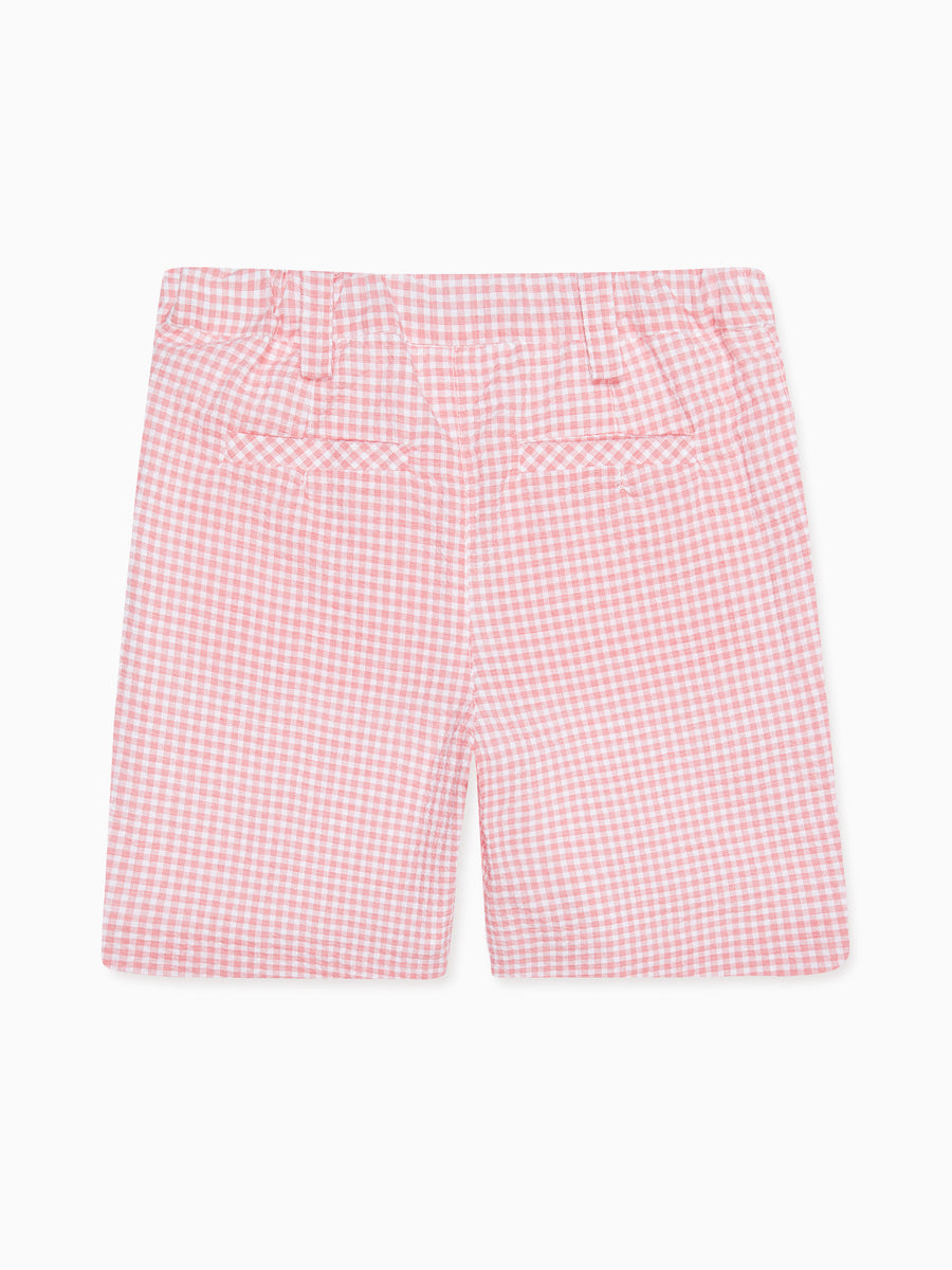 bocusi bermuda short red gingham