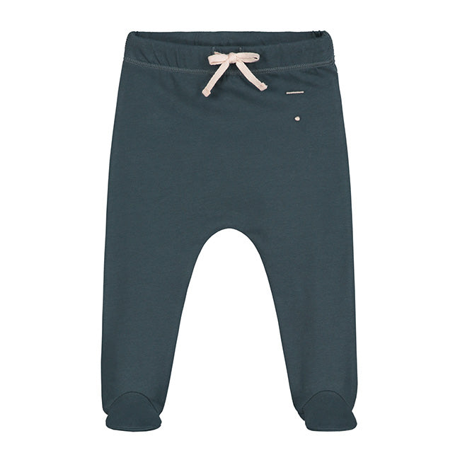 baby footies blue grey