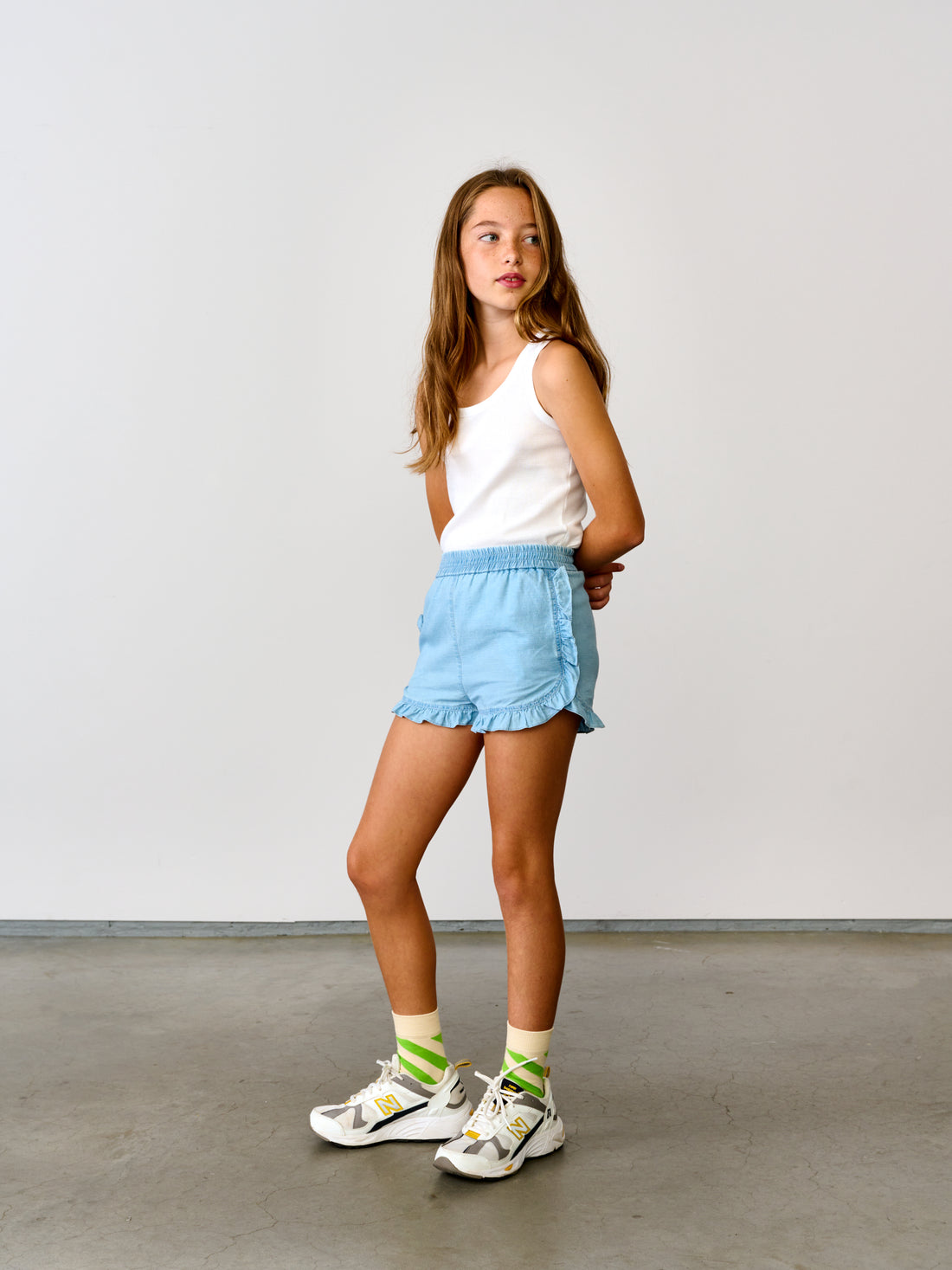 aimy short soft blue