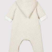 baby hooded side snap coverall