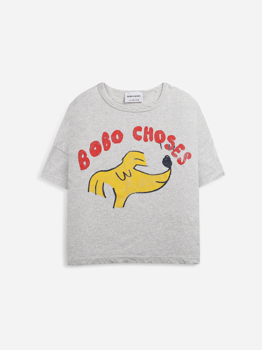 sniffy dog graphic print tee