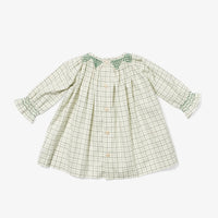 baby willa dress green tattersall