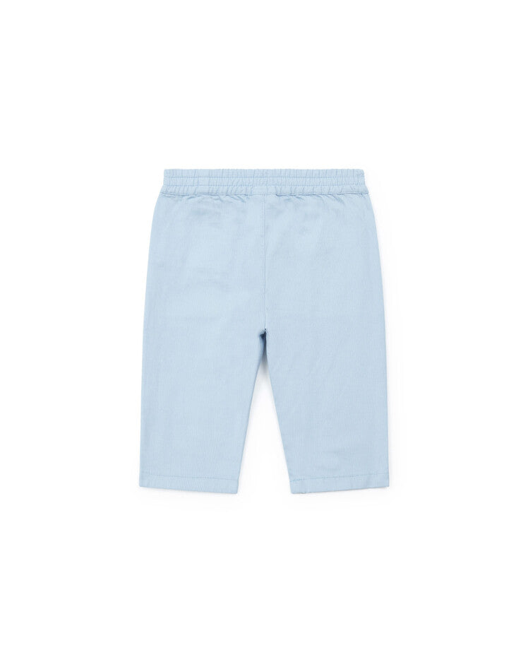 baby cotton trousers bleu