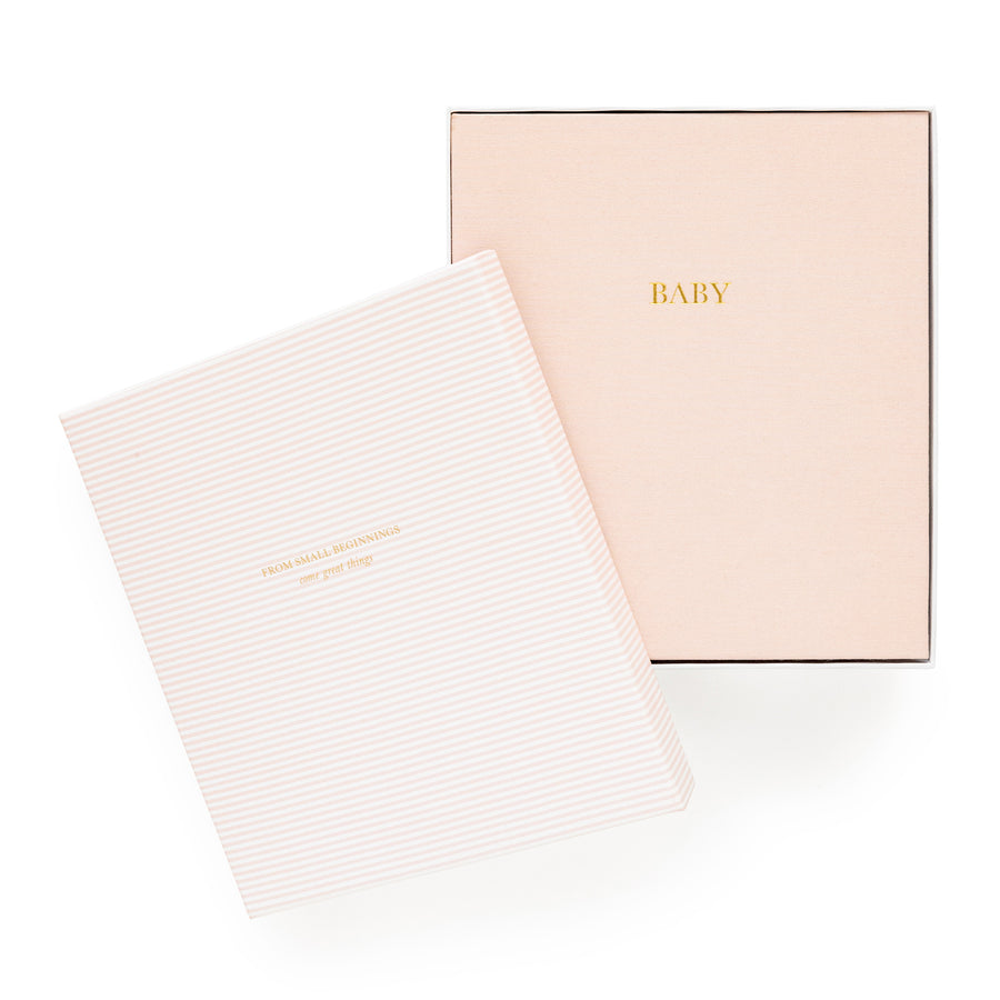 pale pink baby book