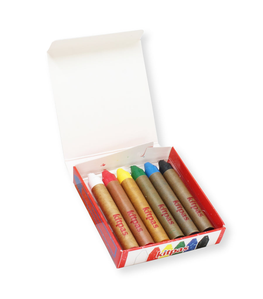 kitpas crayons medium 6 colors
