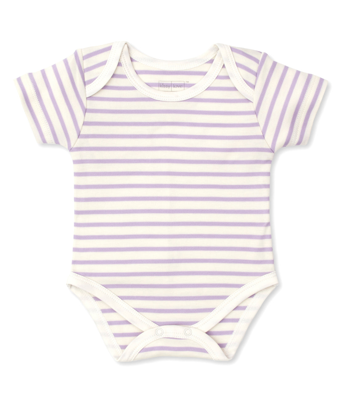 baby short sleeve bodysuit lilac stripe