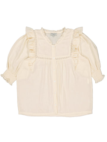women's blerta blouse ivory