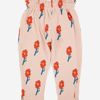 baby flowers all over jogging pant peach