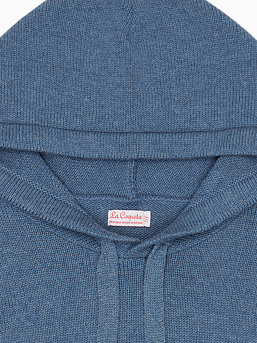 boys leo hoodie jumper blue