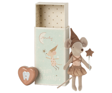tooth fairy mouse in matchbox rose