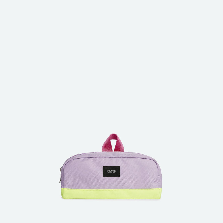 clinton pencil case pink lemon
